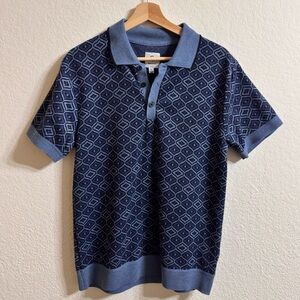 Craft + Flow Branson Knit Polo – Navy Men’s Size S